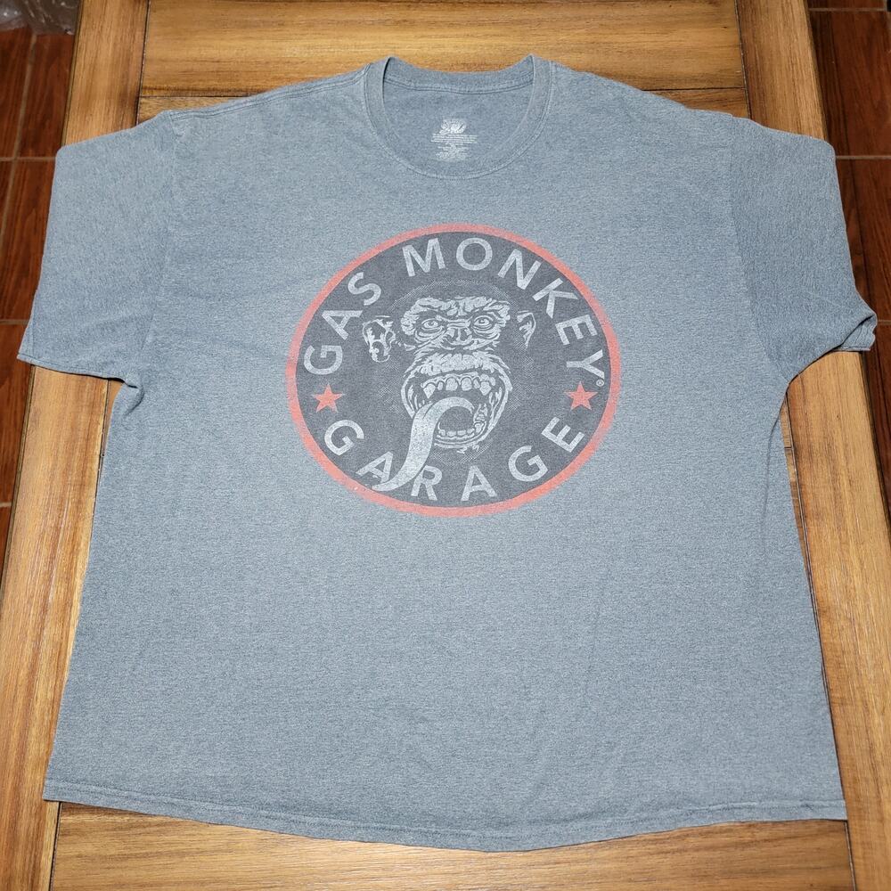 Gas Monkey Grey Unisex Tee "Gas Monkey Garage" - Size 3XL